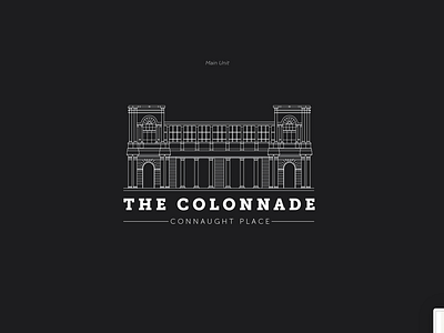 The Colonnade - Branding architecture brand design branding connaught place georgian graphic design logo mall