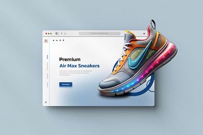 Sneakers Landing page branding design inspiration landing pages shoose web snakers website design website design