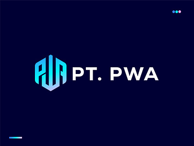 The PWA Logo in Geometric Form elegantlogo