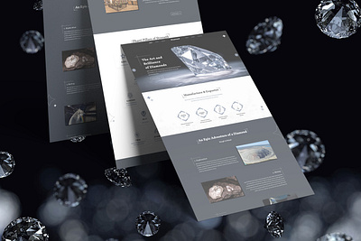 Diamond Website branding diamond web dribbble shots jwellery design ui ux web web ui website design