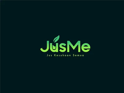 Jusme Logo Design for Juice Beverages branding graphic design logo refreshingdrinks