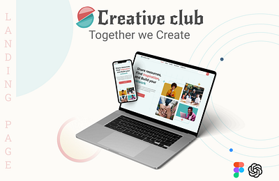 Creative Club Landing Page design design landing page ui user experience web design website