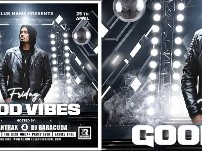 Night Club Flyer artist club club flyer clubbing dj dj flyer flyer music night club nightclub party party flyer urban