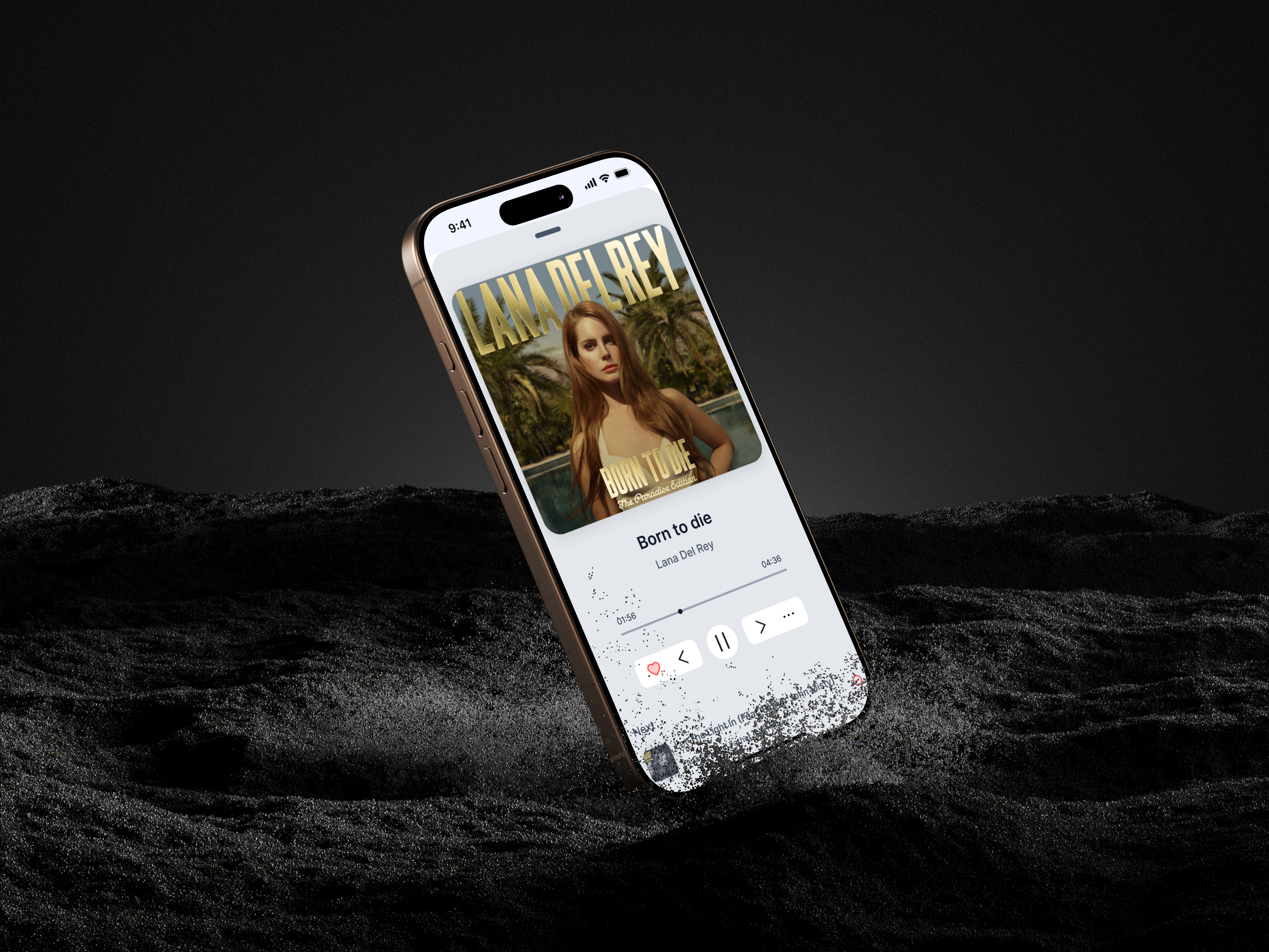 Music Player (DailyUI #009) dailyui graphic design mobile music player ui user interface