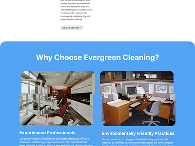 Evergreen Cleaning Website Design website design