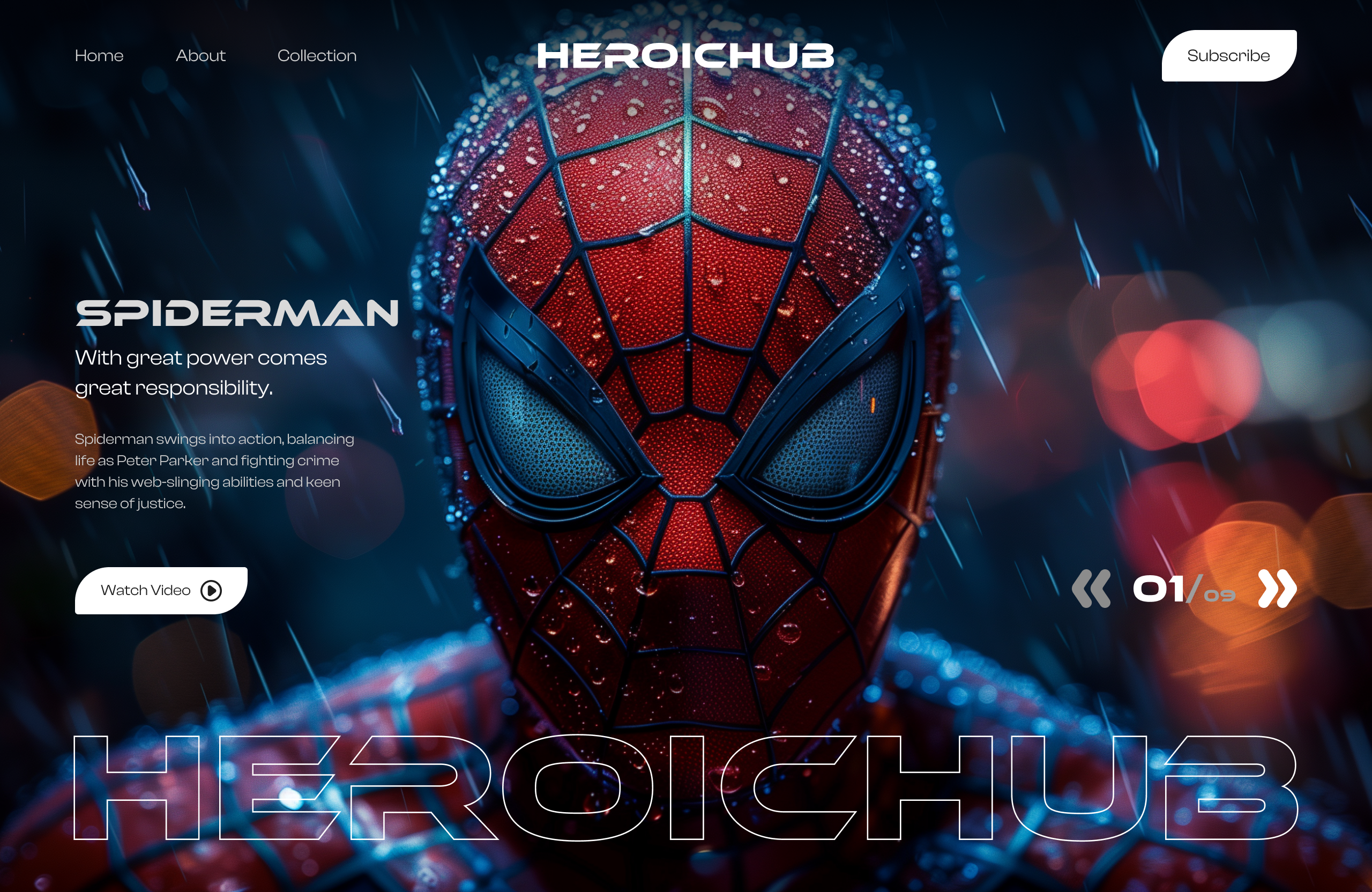 HEROICHUB - HEROSHOT 3d adobe after effects comicbookart creativedesign dc comics designinspiration dribble shot figma graphic design landing page lider marvel midjourney mordern design motion graphics photoshop web design