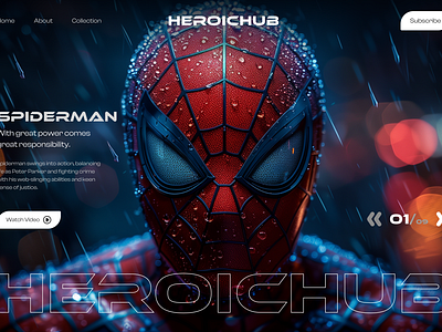 HEROICHUB - HEROSHOT 3d adobe after effects comicbookart creativedesign dc comics designinspiration dribble shot figma graphic design landing page lider marvel midjourney mordern design motion graphics photoshop web design