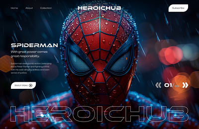 HEROICHUB - HEROSHOT 3d adobe after effects comicbookart creativedesign dc comics designinspiration dribble shot figma graphic design landing page lider marvel midjourney mordern design motion graphics photoshop web design