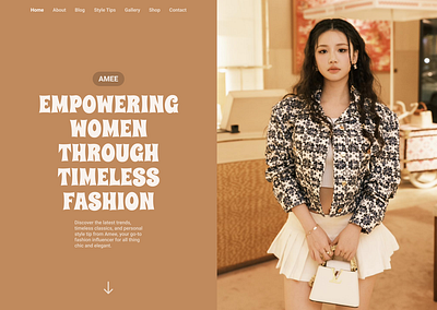 Timeless fashion - Website ui
