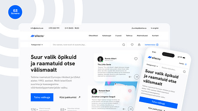 Allecto.ee - Logo & Web Redesign app branding concept art design iphone logo responsive ui ux uxui web design website website design