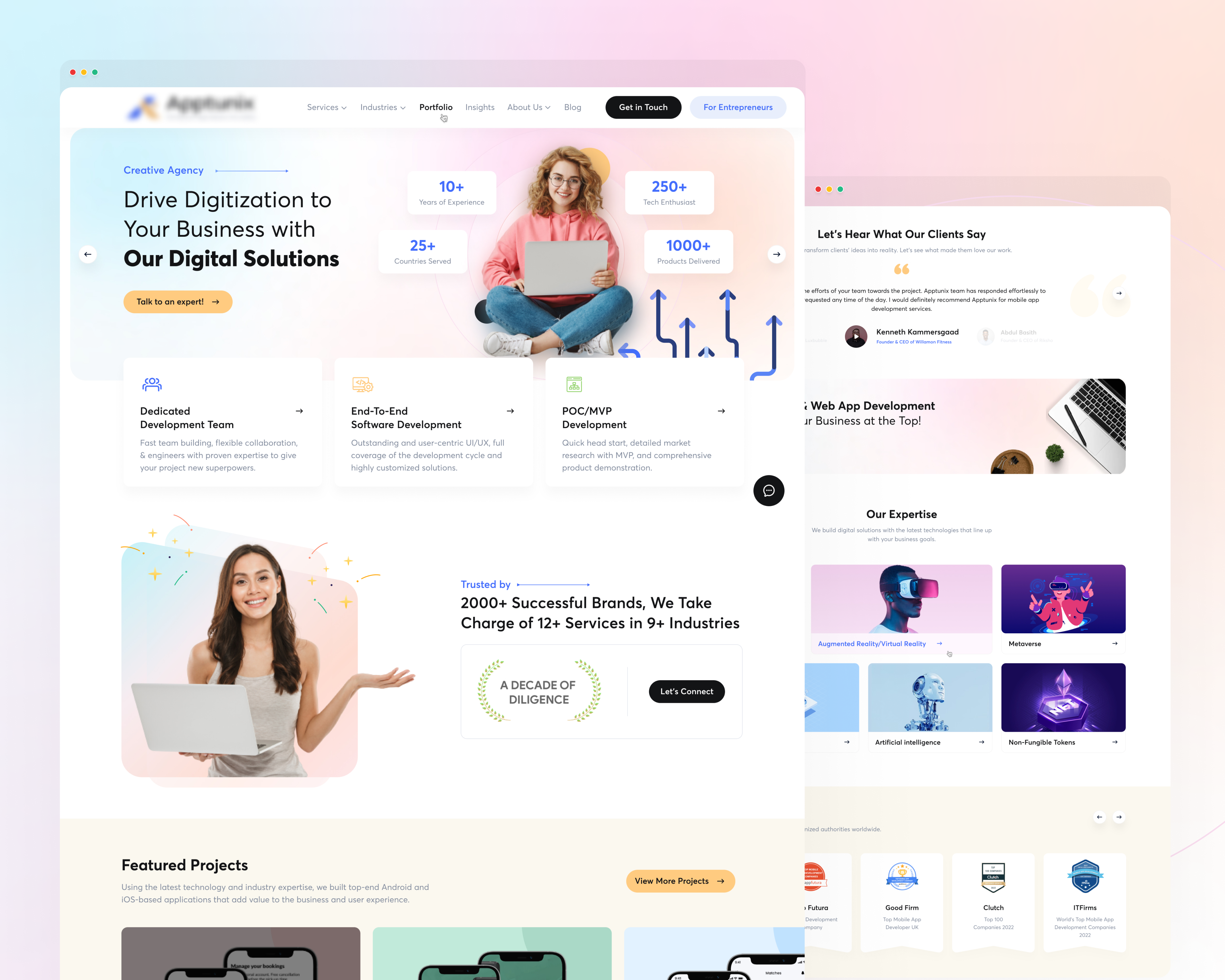 Example of Ai Powered Landing Page With Seamless UX