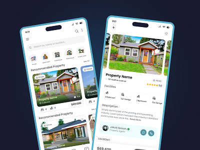 Find Property - Mobile App design find property design layout mobile app design ui.ux
