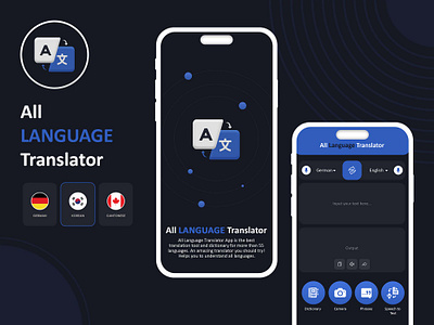 All Language Translator App app screenshot ui