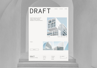 Architecture & Design Website aesthetic architecture branding business website case study design figma minimalistic ui design ux design