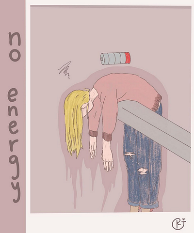 No Energy art digital graphic illustration