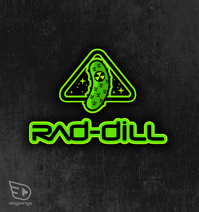 Logo concepts - pickleball chipdavid dogwings glowing logo pickle pickleball radiating vector