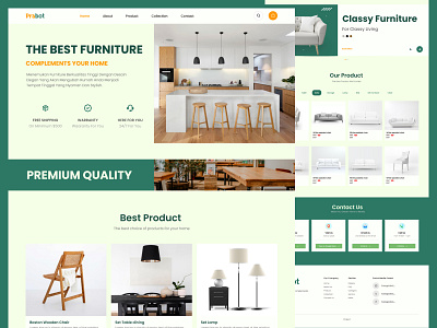 Website Furniture - Prabot animation app branding design furni furniture good graphic design home landingpage sofa table ui uiux uniqe ux website