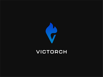 Victorch - Logo Design & Visual Identity branding cone design designer fire flame flat games graphic design illustration logo logo design olympics rome torch ui ux vector victory