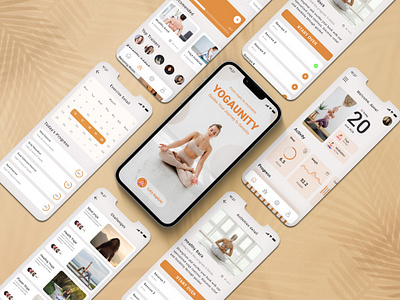 YogaUnity - A Perfect Guides your journey to serenity graphic design ui
