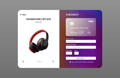 Credit Card Checkout (#DailyUI) animation branding graphic design ui