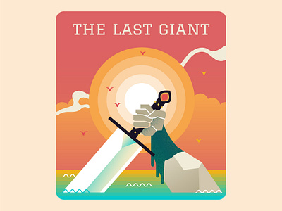 The Last Giant color fantasy illustration logo shapes vector vectorartwork vectordesign vectorillustration