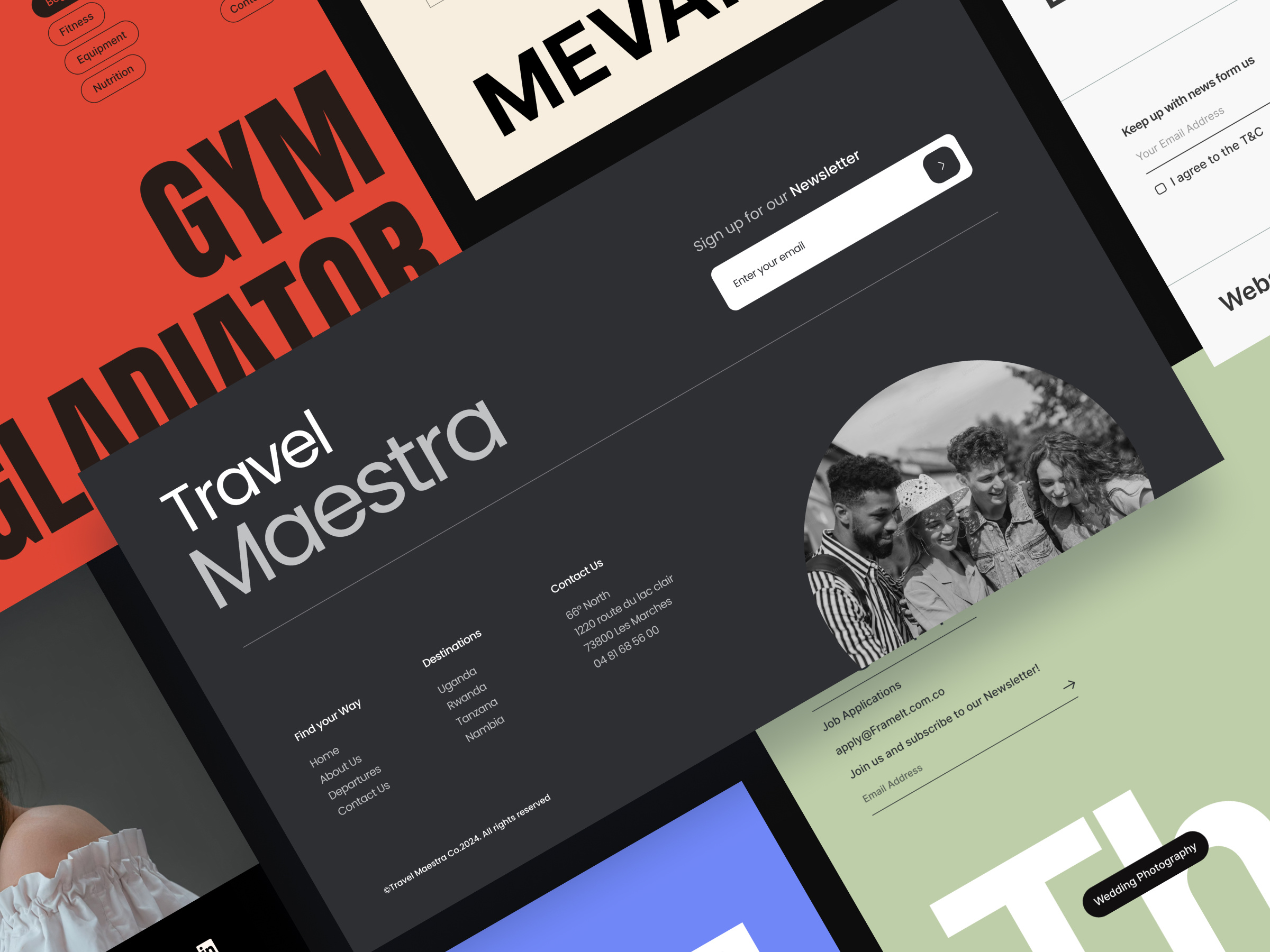 Footer Designs branding design footer footer designs footer menu footer section footer template footers landing page layout template templates ui ui kit ux web web design webdesign website website concept