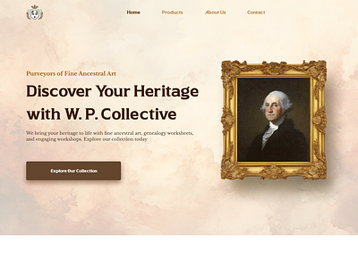 Historical touch on the website ui website
