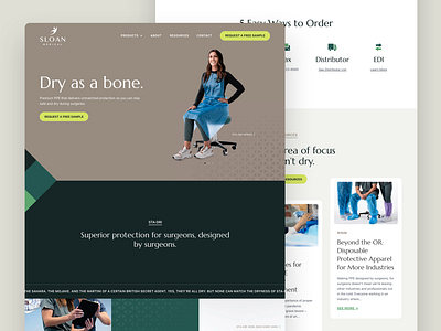 Sloan Medical - Website Home Page medical ui ux web design website