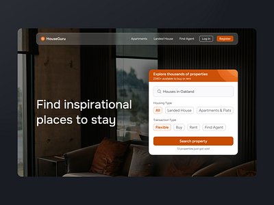 Real Estate Property Finding Landing Page ui