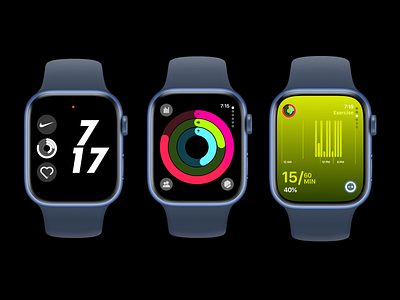 Apple watch fitness Nike run UI design apple wtach fitness fitness ui design ios ios design ios watch nike nike run product design ui