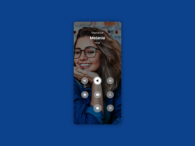 Ongoing call interface | Daily UI challenge #73 call mobile design ongoing call phone screen ui ui design