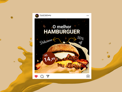 Post Instagram - Social Media - Food food graphic design instagram social media ui