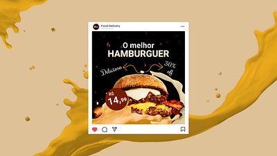 Post Instagram - Social Media - Food food graphic design instagram social media ui