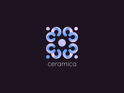ceramica branding ceramic floral geometric icon identity interior logo mark ornament symbol