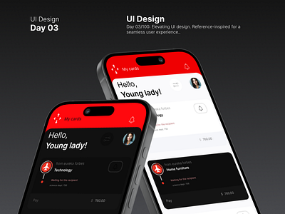 UI design - Day 03/100 3d branding graphic design motion graphics ui