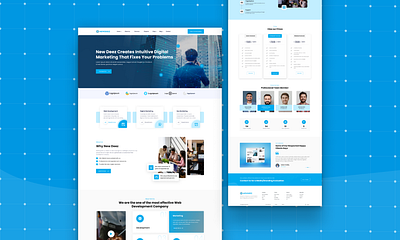 NewDeez (Digital Marketing) Website ui