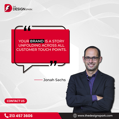 Your Brand, A Story Unfolding Across All Customer Touch Points apparel branding design energy graphic design illustration logo merch quote of the day the design spark ui vector