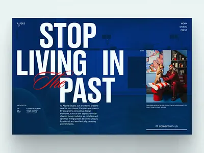 Editorial Architectural Designs for A5PIRE Studio architecture branding design layout typography ui website