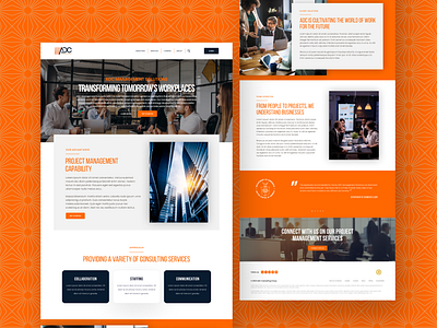 ADC Consulting Group Website Design ui
