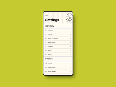 Daily UI - 007 dailyui ios settings page