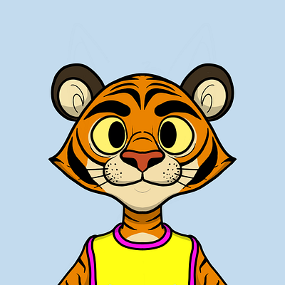 Tiger cartoon character characterdesign comic creator design furry furryous illustration nft opentocommissions tiger tigre