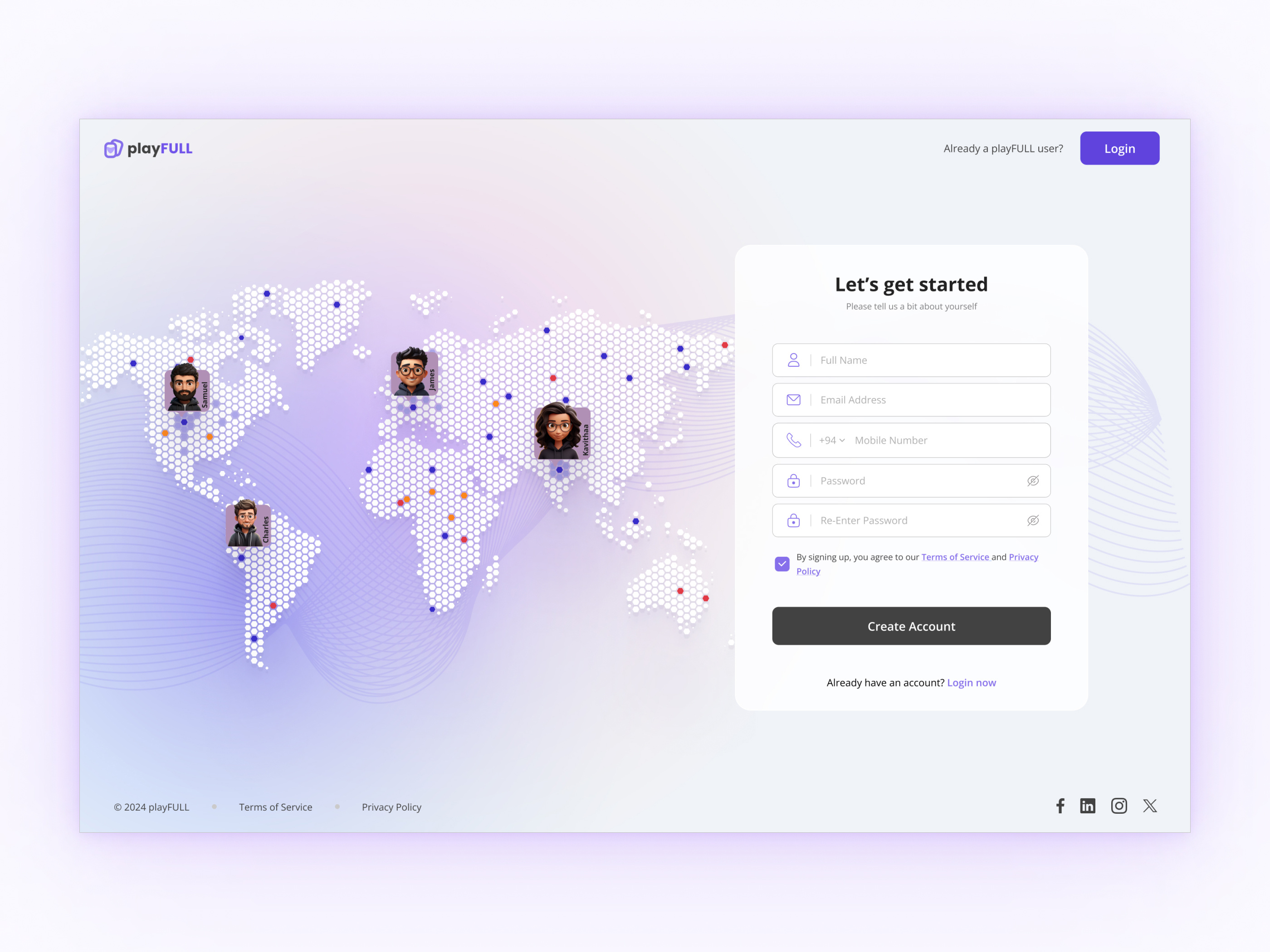Example of Clean And Modern Login Dashboard