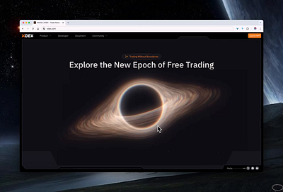 xdex Derivatives Exchange 3d after effects animation blockchain cryptocurrency exchange website