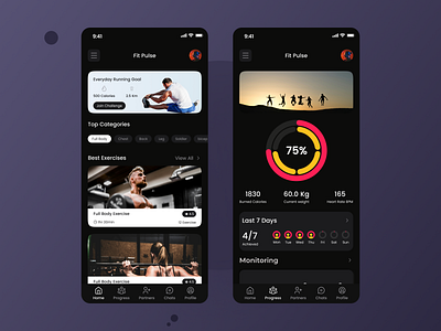 Daily UI Challenge #Day 41 Workout / Exercise appdesign application challenge clean ui daily ui darkmode design dribbble exercise figma fitness gym health minimal design professional progress tracker ui workout workout exercise