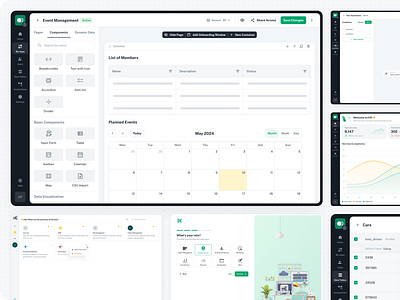 Redesign of Zero-Code Application Builder Platform ai application artificial intelligence audit automations builder dashboard data tables dynamic data editor no code platform pre built components registration flow saas sitemap timeline user stories wireframes zero code