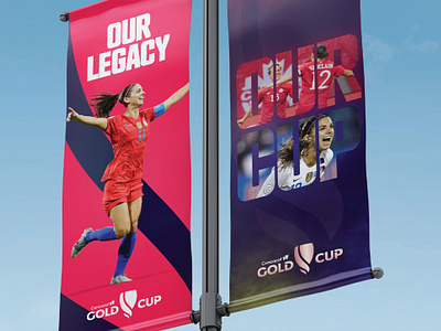 Concacaf W Gold Cup OOH branding creative design graphic design marketing ooh soccer sports