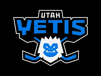 Utah Yetis Logo athletics brand branding custom type hockey lettering logo logomark logotype mark nhl sports sports brand utah yeti