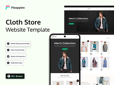 Fashion E-commerce Website agency branding clothwebsite e commerce fashion fashion e commerce website landing page online store onlineshopping outfit trends product designer shopify trading ui clothes uikit ux web app webflow website websitedesign