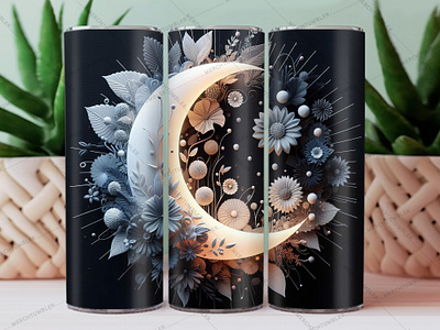 Sun Half Moon Skinny Tumbler Wrap 20 oz tumbler 30 oz tumbler color image illustration moon moon art moon background moon design moon tumbler moon vector moon vector art photography skinny tumbler sublimation sun half template tumbler design tumbler sublimation tumbler warp vector art waterslide tumbler