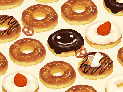 Craving a dozen of donut design dessert donut food illustration sweet